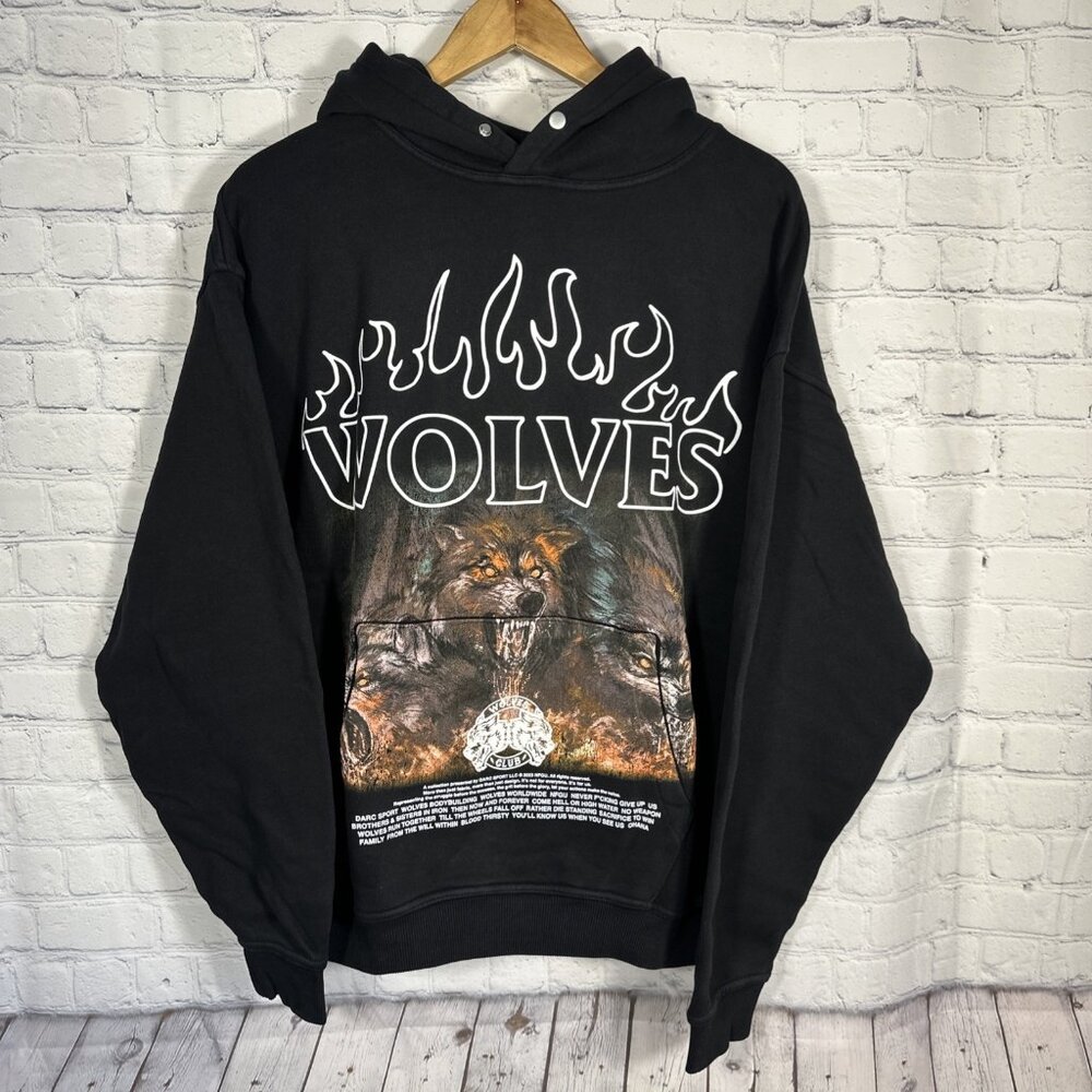 Darc Sport Hoodie Black Medium Wolf Club Cerberus V2  Vintage Pierce‎ 205/1000